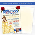 Belle birthday party invite